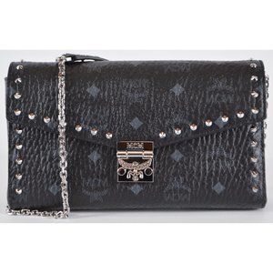 MCM Visetos Canvas Studded Millie Crossbody Bag